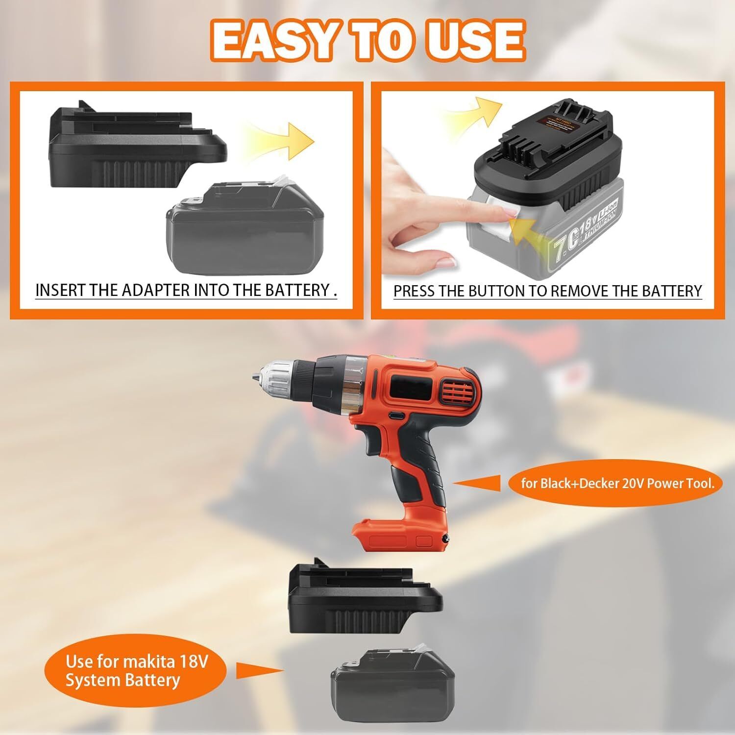 Converter voor Makita naar Bla - Black+Decker Tool Cordless recensie en prijs